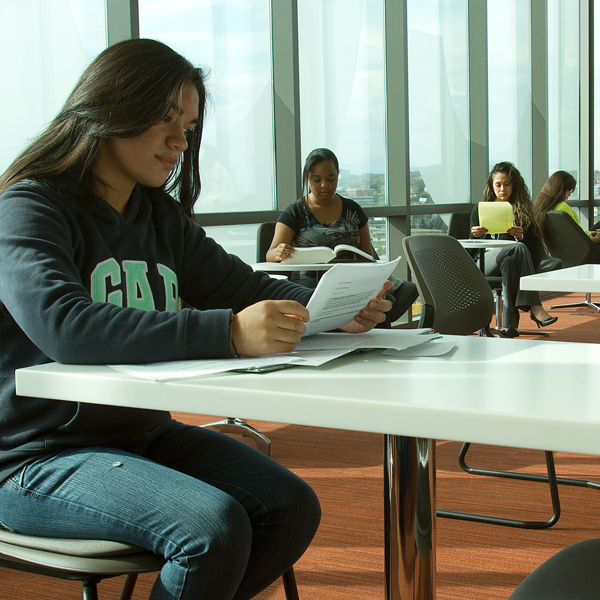 CCD students studying