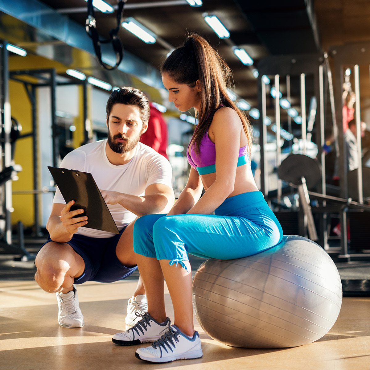 CCD Personal Training student working with a client