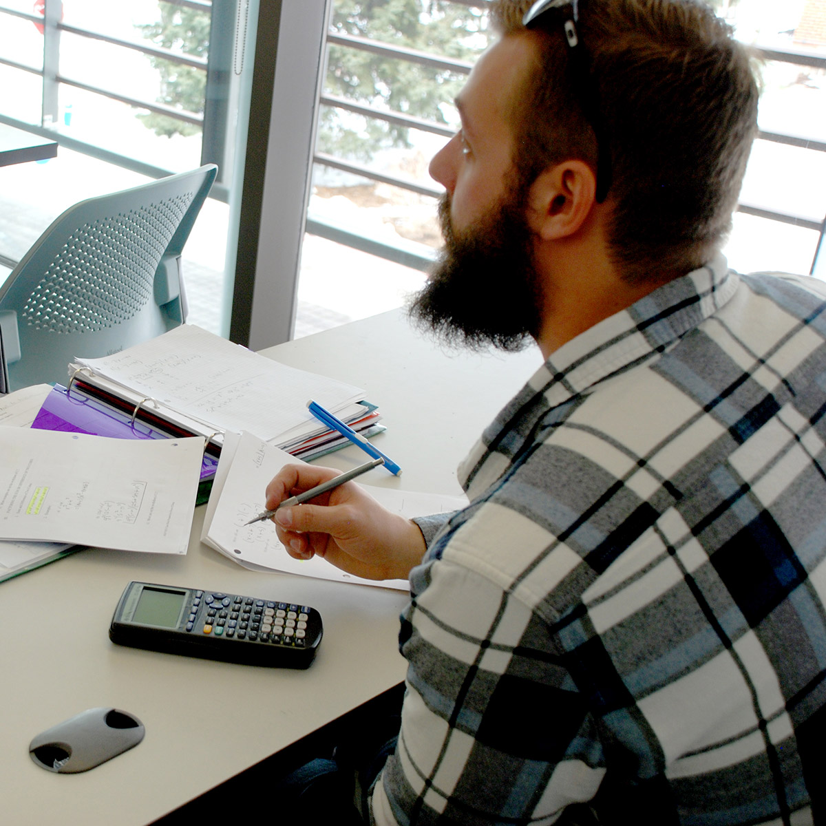 CCD Mathematics student in classroom