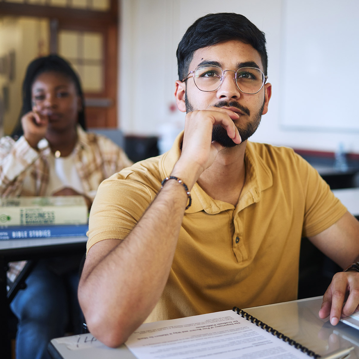 CCD Paralegal student in classroom